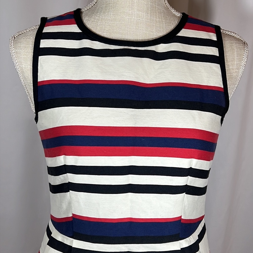 J Crew Women’s Sleeveless Striped Dress Size 2 - Picture 2 of 7